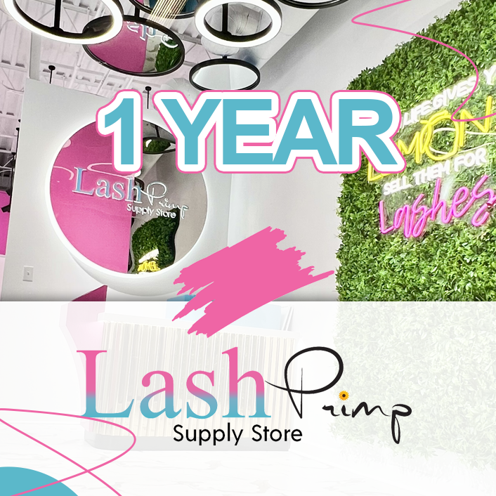 1 Year of Lash Primp Supply Store